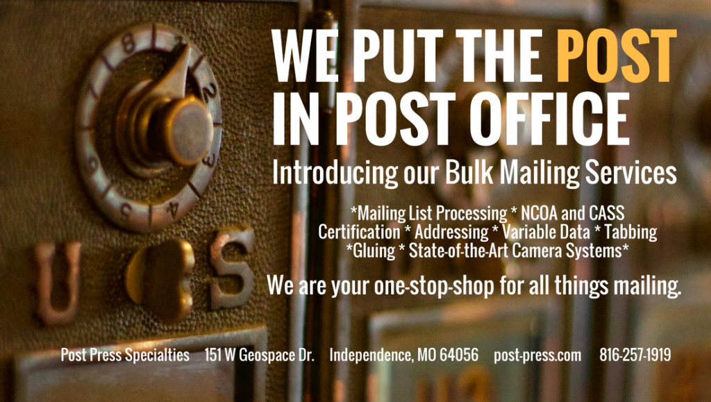 Bulk Mailing Services Post Press Specialties